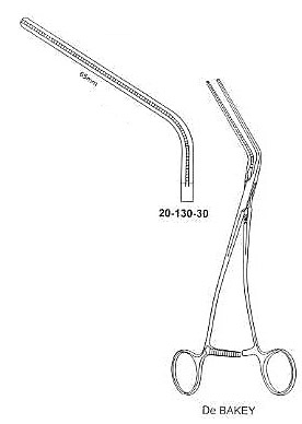 De-Bakey Vascular Clamp, 60digree Angle